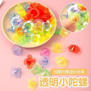 Transparent <b>Mini</b> Spinning Top Plastic Colorful Childrens Toy For Kids Age 2 4 Years Unisex Gift - Product Image 1