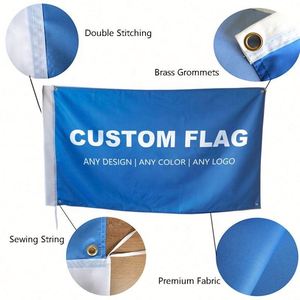 High Quality Custom Polyester Flags Double Sided Fade-Proof and Vivid Color Digital Printing for Promotional Flags & Banners - Product Image 2