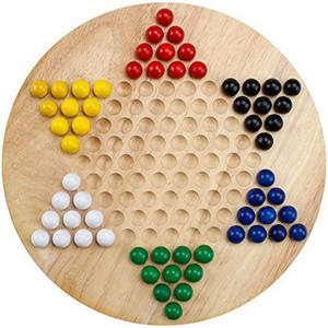 High Quality Custom Wooden Chess Set <strong>Board</strong> <strong>Game</strong> for Chinese Checkers and <strong>Draughts</strong> - Product Image 1