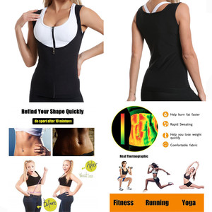 Benutzer definierte silber beschichtete Frauen Full Front Zip Sweat Suit Body Shaper Abnehmen Weste Gewichts verlust Polymer Sauna Sweat Shaper - Product Image 4