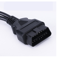 OBD2 Cable Extension Splitter 16 Pin Male to Dual Female Y OBD Cable