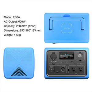 <span class=keywords><strong>268WH</strong></span> 600W Estación de energía portátil Hogar Fuera DE LA RED Batería de energía Almacenamiento de energía solar Camping Generador de batería de emergencia - Product Image 3