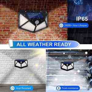 LED Solar Motion <b>Sensor</b> <b>Light</b> 3 Mode Human <b>Sensor</b> Solar Wall Lamp IP65 Waterproof Outdoor Garden <b>Light</b> - Product Image 4