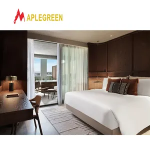 Khách sạn hiện đại NỘI THẤT PHÒNG hoàn chỉnh thiết lập 5 sao Miễn phí thiết kế rắn gỗ nội thất khách sạn phòng ngủ cho căn hộ