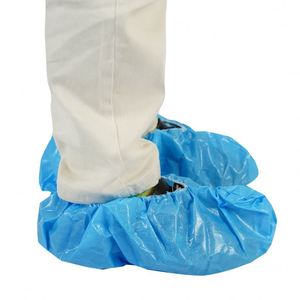 غطاء الحذاء, غطاء الحذاء مقاوم للماء مايكروبورس مع شريط لاصق أزرق عالي الجودة - Product Image 3