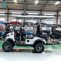 Voiture de golf électrique Robetaa Factory CE, nouvelle exportation, 4 places, tout-terrain, pour parcours de golf, avec énergie solaire