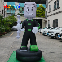 Mascotte publicitaire gonflable très populaire, modèle de personnage de dessin animé gonflable de 3 m pour vitrine, scène de mariage, exposition commerciale