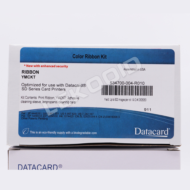 Datacard YMCKT Colour Ribbon for SD Range, 534700-004-R010 (500 Prints)