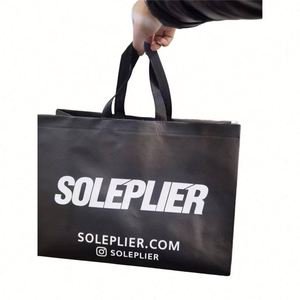 Bolsa de tela no tejida ecológica y reciclable, bolsa de compras reutilizable. - Product Image 1