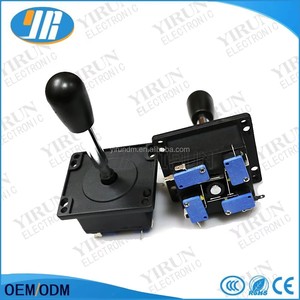 Joystick Arcade Estilo Español con 4 Microinterruptores, Bola Superior Roja y Negra, Repuestos para Máquinas de Juego - Product Image 5