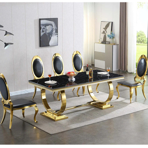 <span class=keywords><strong>Table</strong></span> à <span class=keywords><strong>manger</strong></span> de luxe élégante en marbre avec structure métallique, conçue par un fabricant, <span class=keywords><strong>pour</strong></span> 6 <span class=keywords><strong>personnes</strong></span> - Product Image 5