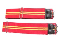 Cinturón de Uniforme Resistente de 72 mm, Fabricado con Tela de Poliéster y Lana, con Accesorios de Cuero Genuino