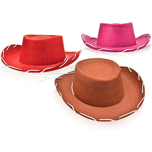 Sombrero de <span class=keywords><strong>vaquero</strong></span> Western Big Brimmed para niños Sombrero de <span class=keywords><strong>vaquero</strong></span> de fieltro para niños - Product Image 3