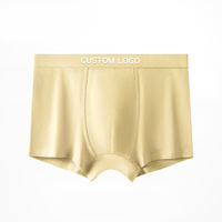 Sous-vêtements boxer en microfibre modal tricotés avec logo personnalisé en gros pour hommes, respirants, confortables, écologiques, antibactériens, logo
