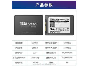 Zhitai – Vente en gros de SSD internes SATA 3 2,5 pouces, capacités 500 Go et 1 To, pour ordinateurs portables et serveurs - Product Image 5