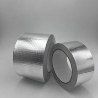 Ruban adhésif en aluminium maillé, résistant à la chaleur, ignifuge, en tissu de fibre de verre, pour applications HVAC, usage intensif
