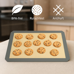 Factory Sales Non-Stick <b>Silicone</b> <b>Baking</b> Mat Food Safe Heat-Resistant Reusable <b>Silicone</b> <b>Baking</b> Sheets for Microwave Oven Tray Pan - Product Image 3