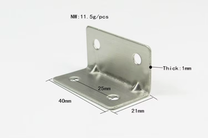 Hot Sale Wall Mounted Galvanized Steel Table Top Profile Connection <b>Bracket</b> Metal Cast Angle Iron Angle <b>Bracket</b> Galvanized - Product Image 5