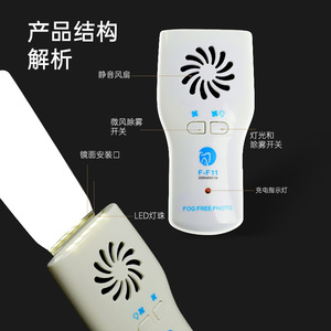 Dual-Sided Stainless Steel Dental Anti-Fog Mirror <b>Light</b> Orthodontic <b>Reflector</b> Blower Oral Therapy Equipment Accessory for - Product Image 3