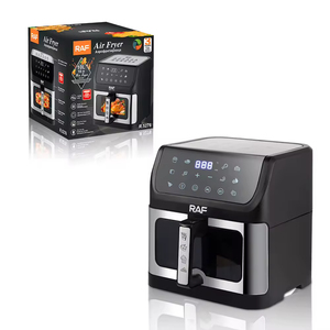 Friteuse à air multifonctionnelle 10L à écran tactile en acier inoxydable, grande capacité, facile à utiliser, visible, pour cuire et griller - Product Image 5