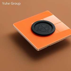 Prise murale à écran tactile en verre, double prise, panneau encastré - Product Image 5