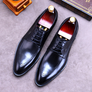 Nouvelles chaussures en cuir formelles pour hommes - Version coréenne en cuir véritable - Chaussures d'affaires pour hommes tendance - Chaussures en cuir de vachette - Product Image 4