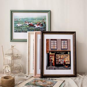 Bán Retro Colour Phong Cách Khung Ảnh Tất Cả Các Loại Kích Thước Studio Wedding Dress Set Bán Buôn Mỹ Retro Sắt Nhựa Khung Ảnh - Product Image 2