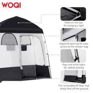 Tente de douche pop-up Woqi 150x150x190cm, imperméable, pour camping en plein air, toilettes, baignoire, tente monocouche à installation automatique - Product Image 3