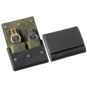 Oem du lịch sang trọng Pouch tùy chỉnh 3 khe cắm 2 khe cắm lục giác CuộN PU da hộp đồng hồ - Product Image 5