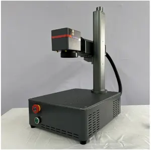 Láser de fibra pequeño portátil 20W 30W Raycus CNC máquina de marcado láser de fibra de escritorio precio para la venta de metal