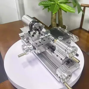 เครื่องกลึงขนาดเล็ก 24V 80W DIY - เครื่องกลึงไม้เอนกประสงค์สำหรับใช้ในบ้าน เครื่องกลึงขนาดเล็กแบบพกพาสำหรับตั้งโต๊ะ - Product Image 5