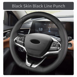 Accessoires de voiture point à la main couture de voiture concepteur de couverture de volant en fibre de carbone pour <span class=keywords><strong>Ford</strong></span> <span class=keywords><strong>Focus</strong></span> <span class=keywords><strong>ST</strong></span> Edition Fiesta <span class=keywords><strong>ST</strong></span> Puma <span class=keywords><strong>ST</strong></span> - Product Image 4