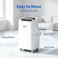 Climatiseur monobloc Portableair, climatiseur mobile électrique, refroidissement et chauffage, mini climatiseur portable pour la maison, 18000 BTU R410a