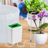 Système d'arrosage automatique rechargeable en ABS pour plantes en pot de jardin avec 4 goutteurs d'irrigation et 2 arroseurs