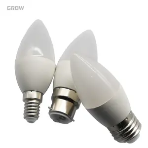 LED kein blinkender stromsparender Kerzenscheinwerfer AC220 3W-9W C37 Glühbirne 3000K/4000K/6000K E27 E14 B22 für Haus- und Büroberdeckung