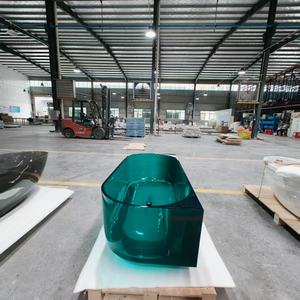 Vasche da <span class=keywords><strong>bagno</strong></span> autoportanti in resina di pietra trasparente di cristallo per il <span class=keywords><strong>bagno</strong></span> - Product Image 4