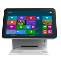 Terminal de point de vente tactile 15,6 pouces avec coque ABS de nouvelle conception, caisse enregistreuse avec logiciel LED8 VFD220 en option, démonstration pour les magasins de détail