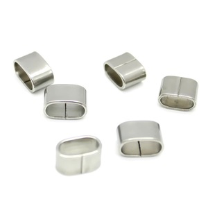 Anneaux de positionnement ovales en acier inoxydable Anno Jewelry, sans soudure, accessoires de bijouterie DIY pour la fabrication de bracelets - Product Image 2