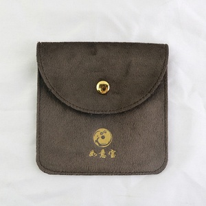 Bolsa de Joyería con Logotipo Personalizado, Bolsa de Regalo de Joyería de Terciopelo, Bolsa con Solapa con Logotipo, Bolsa de Ante Sintético para Joyería - Product Image 1
