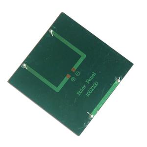 Panel solar pequeño de 1,2 W y 5V con batería de 3,7 V, placa de pegamento policristalino de 100X100MM, paneles solares <span class=keywords><strong>Sunpower</strong></span> - Product Image 2