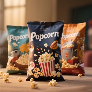 200g 340g 500g Factory Custom Printed Design Wieder verwendbare Snack-Kartoffel-Yam-Chips <span class=keywords><strong>Popcorn</strong></span>-Kissen Stand-up-Verpackungs beutel - Product Image 1