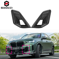 Cache de Conduit d'Air Latéral de Pare-chocs Avant en Fibre de Carbone Sèche TAKD pour BMW G05 X5 40iX 50eX M60iX M60i 2023-2026