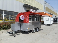 Chariot de nourriture de rue, camionnette de crème glacée personnalisée