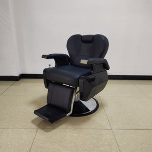 Chaise de barbier de luxe à pompe hydraulique, mobilier de salon de coiffure pour homme, vente chaude - Product Image 4