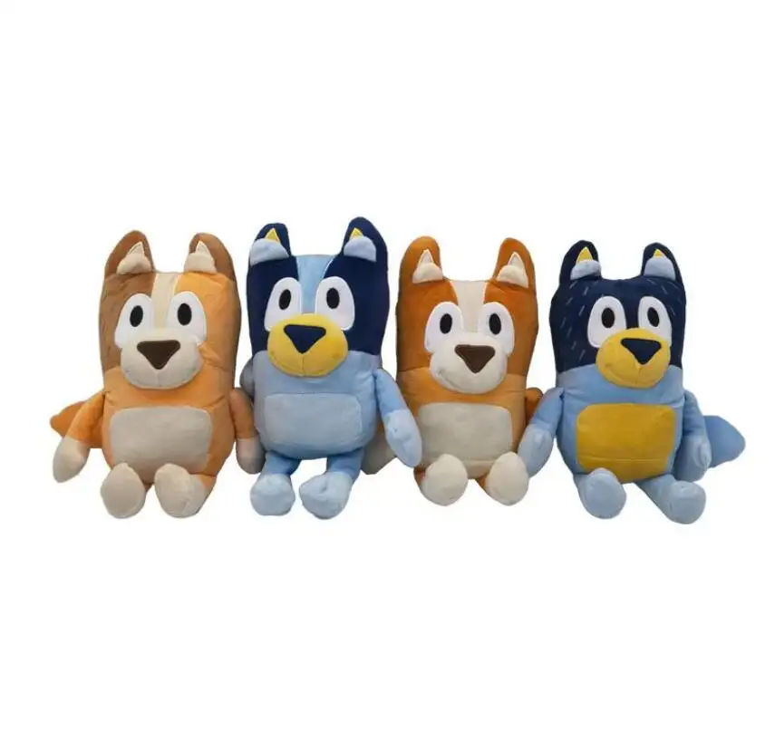 XUX 28cm Bluei Dog Plush Toys Bingo Family Stuffed Animals Doll Plush Toys PP Cotton Kids Toys