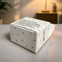 Boîte cadeau personnalisée à couvercle rabattable, boîte en papier cosmétique pour petits accessoires, emballage avec fenêtre en forme de cœur