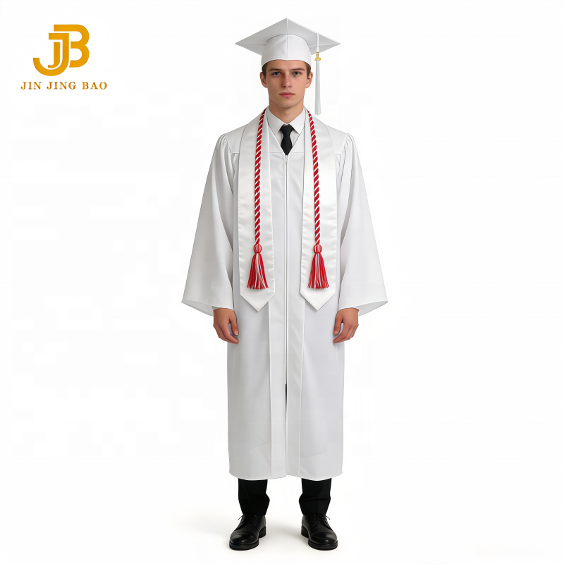 White Commencement Dresses - New Style Graduation Gowns