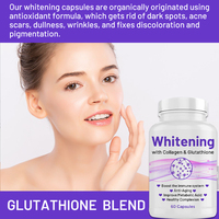 Complément éclaircissant pour la peau, pilules éclaircissantes avec collagène, capsules blanchissantes pour la peau, éliminateur de taches brunes, complément blanchissant pour la peau