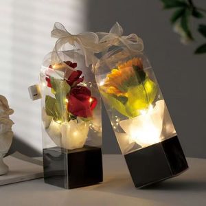 Tùy chỉnh cao cấp thân thiện với môi phân hủy sinh học Giáng sinh hoa theo chủ đề Hộp Quà Tặng hiển thị trường hợp dập nổi Matt cán cho - Product Image 3