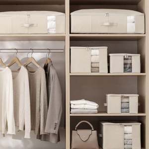 Bolsa de Almacenamiento Resistente, Bolsa de Tela No Tejida para Guardar Ropa, Edredones y Zapatos, Protege de Polvo, Suciedad y Humedad, con Asas - Product Image 6